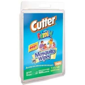 45 count] Cutter All Family 7% DEET Mosquito Wipes ,Individually 