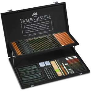   Faber Castell Pitt Monochrome Mixed Media Woodbox Set