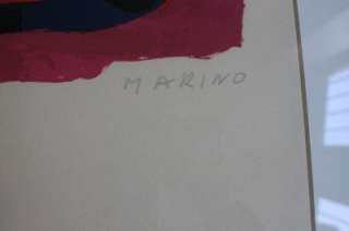 Marino MARINI Hand SIGNED/N Lithograph CAVALLO Museum of Modern Art 