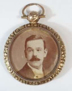 9ct Gold Hair And Portrait Set Mourning Locket, Chester 1905  