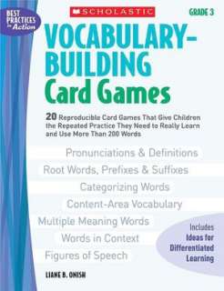 NOBLE  Vocabulary Building Card Games Grade 6 20 Reproducible Card 