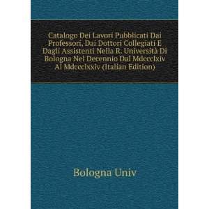   (Italian Edition) UniversitÃ  Di Bologna  Books