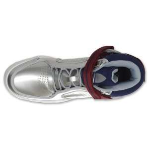 Adidas Originals Adi Rise Mid Mens US 9.5 Silver Red Shoe Sneaker 