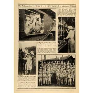  1918 Print WWI Women Army Auxiliary Corps Great Britain 