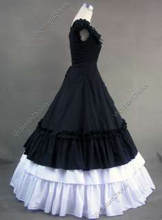 Southern Belle Cotton Ball Gown Prom Dress Punk Steampunk 208 S  