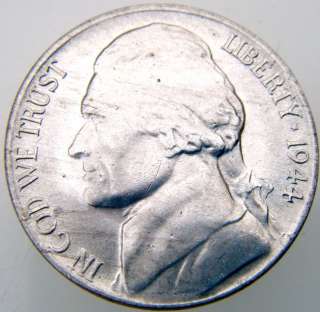 1944 P JEFFERSON NICKEL .35 SILVER KM 192a BU / MS  