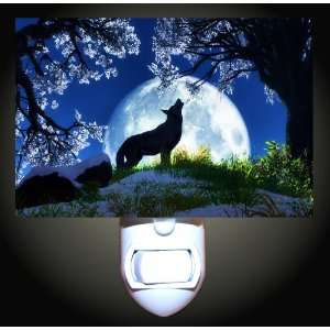  Wolf Blossom Decorative Night Light: Home Improvement