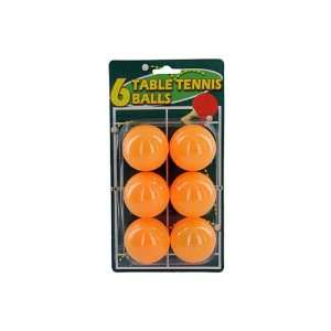 738865   6Pc Org Tbl Tennis Balls Case Pack 72 Sports 