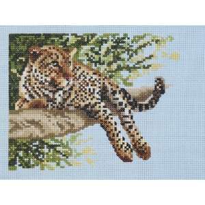  Janlynn Leopard Cameo Cross Stitch Kit: Home & Kitchen