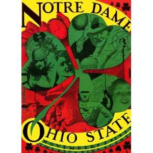  1935 Ohio State Buckeyes vs Notre Dame Fighting Irish 22 x 