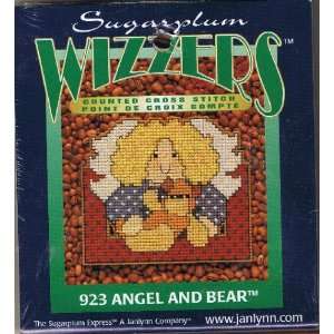 : Angel and Bear (Wizzers Counted Cross Stitch Kit, Sugarplum Wizzers 