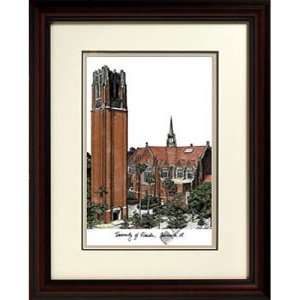 University of Florida The Tower Alma Mater Framed Lithograph 