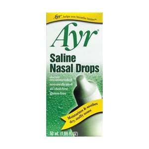  Ayr Saline Nasal Drops 1.69 fl oz Liquid: Health 
