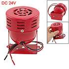 114dB Red MS 190 Industrial Alarm Sound Mini Motor Siren DC 24V