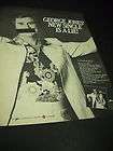GEORGE JONES 1980 Promo Poster Ad NEW SINGLE IS A LIE