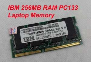 IBM 256MB RAM PC133 144pin SoDimm Laptop Memory FAST SH  