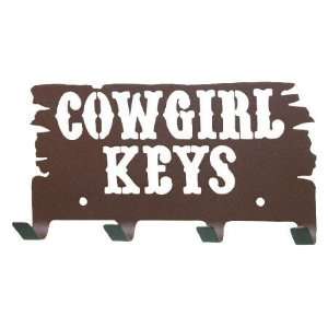  Cowgirl Keys Metal Key Rack