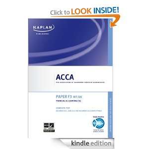  ACCA Complete Text   F3 Financial Accounting eBook Kaplan 