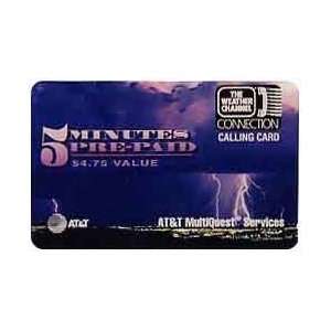  Collectible Phone Card 5m The Weather Channel (AT&T 