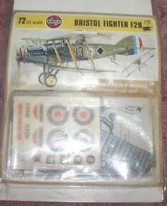 Vintage Airfix 1/72 Bristol F2B Bi Plane Kit  