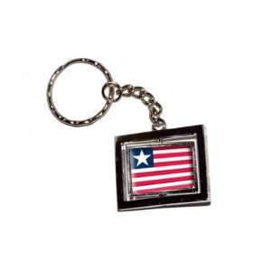  Liberia Country Flag   New Keychain Ring: Automotive