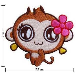  Cartoon Cici Monkey Embroidered Iron on Patches From 