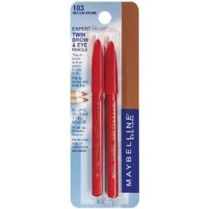 Maybelline New York Expert Wear Twin Brow and Eye Pencils, 103 Medium 