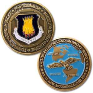 U.S. Air Force 22nd Air Refueling Wing Challenge Coin 