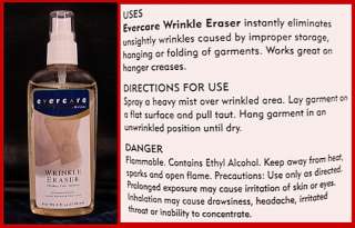 WRINKLE ERASER for When YOU TRAVEL mens or ladys CLOTHS  