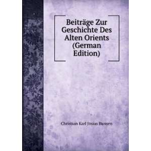   German Edition) (9785875126895) Christian Karl Josias Bunsen Books
