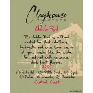   2009 Clayhouse Adobe Red Central Coast 750ml: Grocery & Gourmet Food