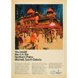 1970 Ad Northern Natural Gas Co. Mitchell Corn Palace   Original Print 