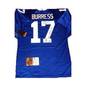 Plaxico Burress Autographed New York Giants NFL Jersey:  