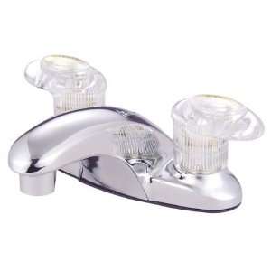   Chrome Legacy Double Handle 4 Centerset Bathroom Faucet with Acryl