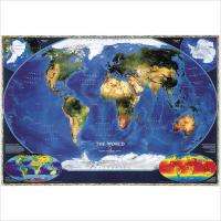 National Geographic The World Satellite Map Laminated  