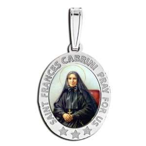  Saint Frances Cabrini Medal Color Jewelry