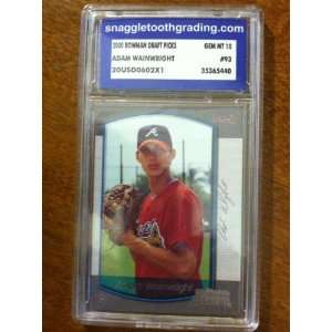 Adam Wainwright 2000 Bowman Draft Picks #93 RC graded GEM MINT 10