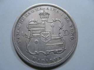 1883 Silver Half Dollar. Hawaii. XF Low mint; 699,974.  