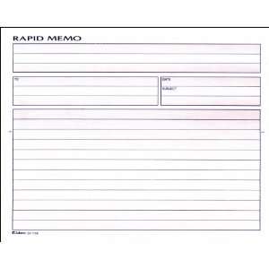  Adams Rapid Memo Book, 8.25 x 8.5 Inch, 2 Part, Carbonless 