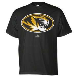   : Missouri Tigers Black adidas Strong Logo T Shirt: Sports & Outdoors