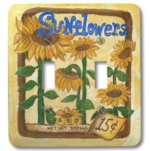  Sunflower Seeds   2 Toggle Wallplate   CLEARANCE SALE 