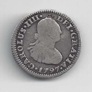  Colonial America: Spanish Half Reale Coin: Everything Else
