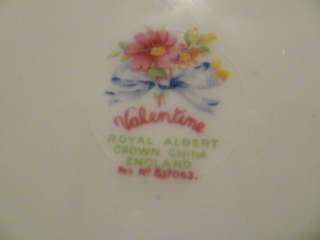Royal Albert Bone China Valentine Handled Cake Plate ^  