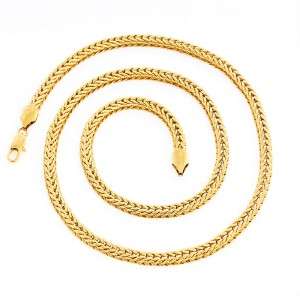 24 38g 18K Solid Yellow Gold Filled Necklace Chain C017  