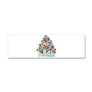  42 x 14 Wall Vinyl Sticker Christmas Holiday Stacked 