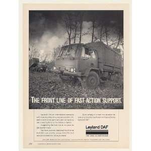  1989 Leyland DAF 4x4 GS DROPS 8x6 Military Trucks Print Ad 