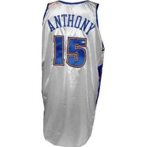  Carmelo Anthony Denver Nuggets Autographed Game Used White 