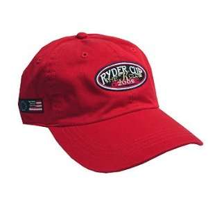  2006 Ryder Cup Ahead Oval Applique Red Cap: Sports 
