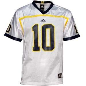 Tom Brady # 10 Michigan Wolverines White Small Adidas Jersey   NCAA 