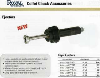 Royal Collet Chuck Ejector For 3J Collets NEW  